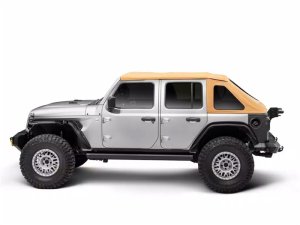 Jeep Wrangler JKU Soft Top - Rugged Ridge - Voyager Fastback Frameless - Tan - `18-`25 Jeep Wrangler JKU Soft Top - Rugged Ridge - Voyager Fastback Frameless - Tan - `18-`25